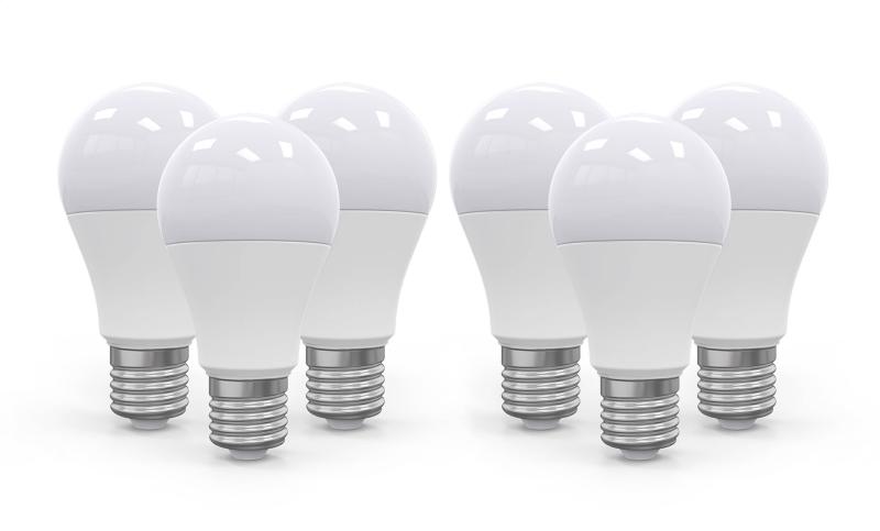 6 Stk. Omega LED Pærer E27 12W - Spar på elregningen!