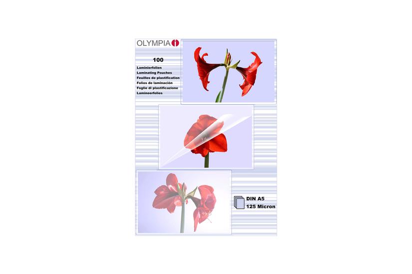 1x100 Olympia Laminating Pouches Din A5 125 Micron 9177