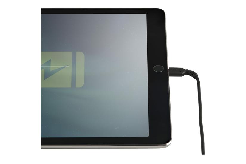 Holdbart sort USB-A til Lightning-kabel - 30 cm fra StarTech