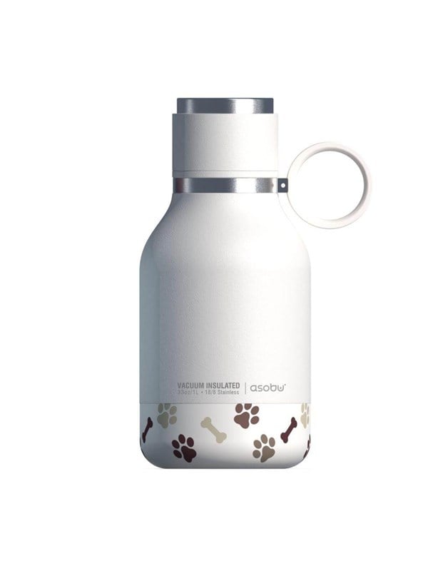 Asobu - Stainless Steel Bowl Bottle - White - (84259103974)