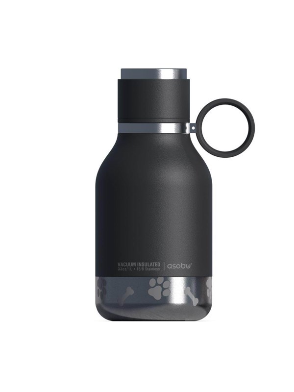 Asobu - Stainless Steel Bowl Bottle - Black - (84259103971)
