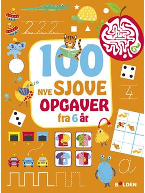 100 Nye Sjove Opgaver - Fra 6 år - Hobby - Paperback