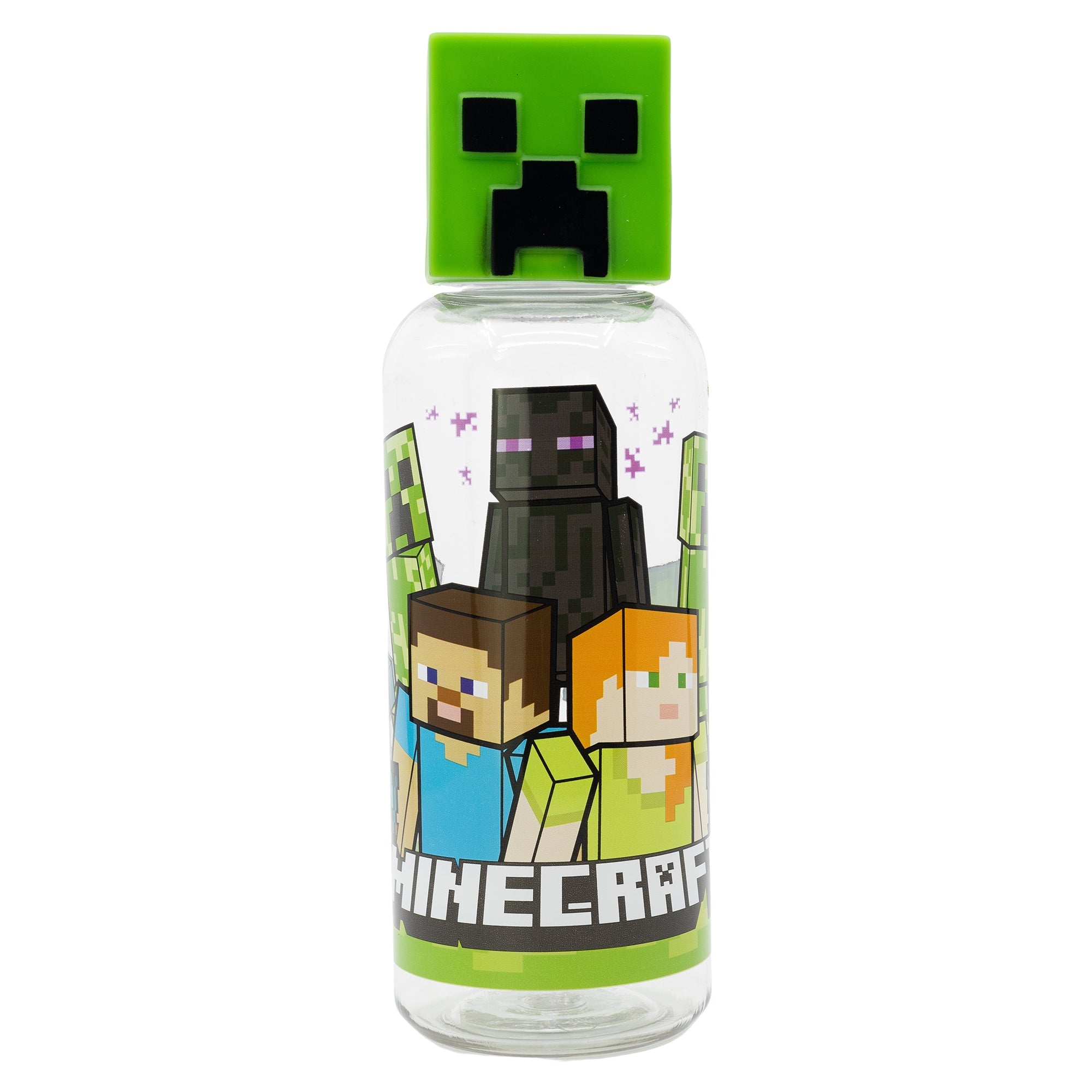 Minecraft 3D Creeper Vandflaske - 560 ml Tilbud!