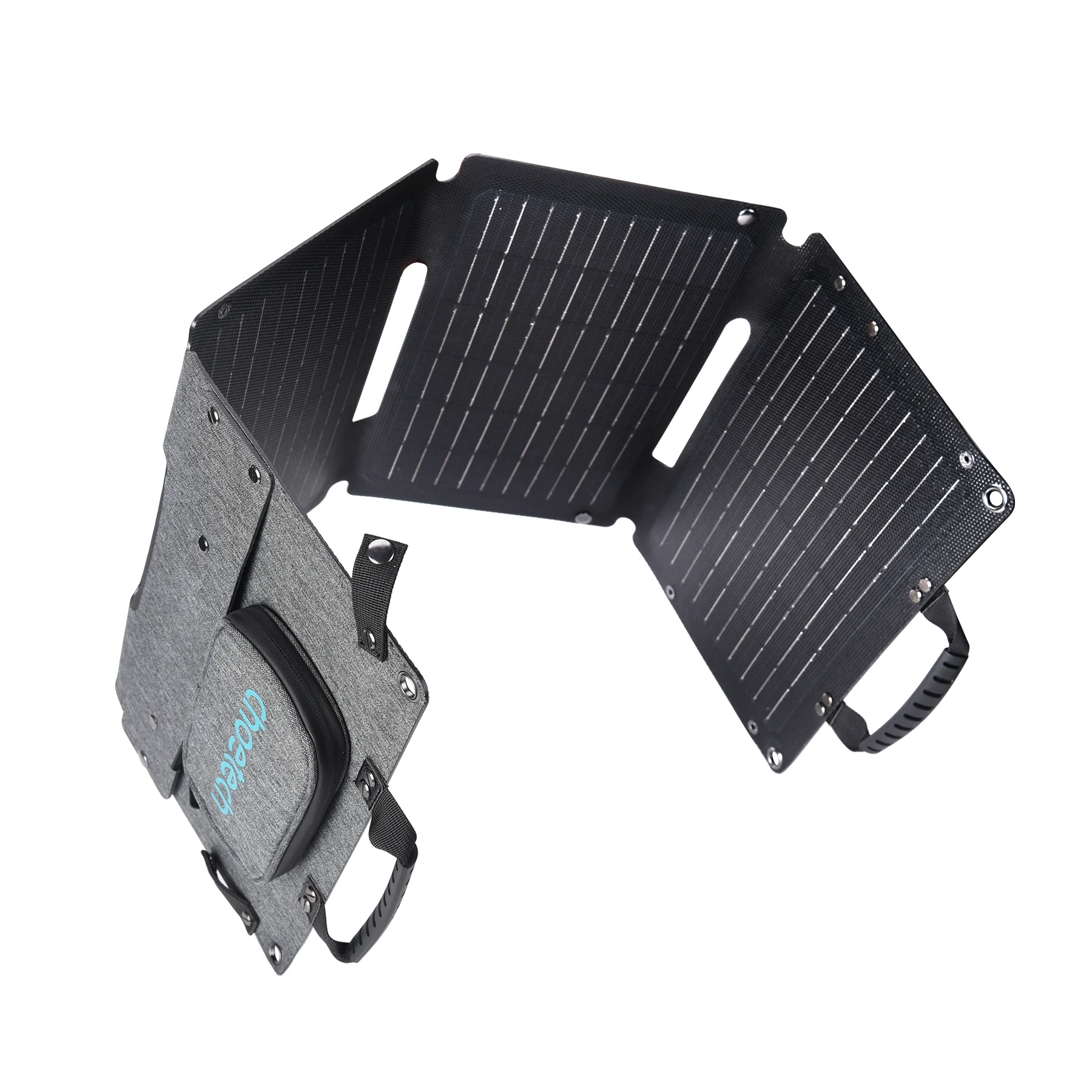 Choetech 40W Solcellepanel med 2 porte - Sort/grå