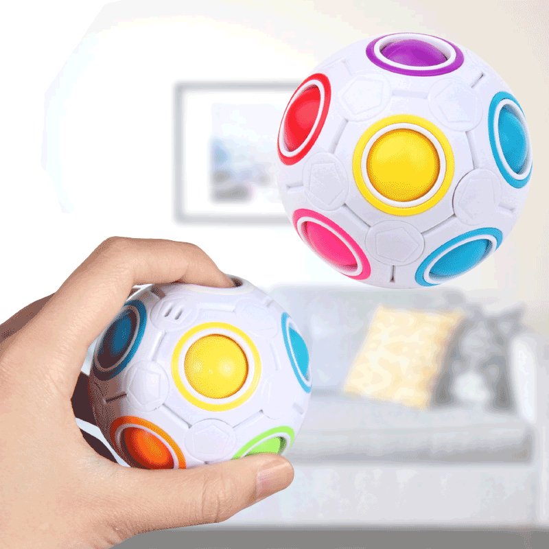 Magisk Regnbue Fidget Cube - Stressaflastende Legetøj
