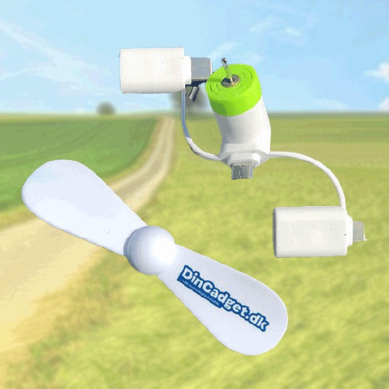 Mini USB Ventilator til Mobil – Hold dig kølig i sommervarmen!