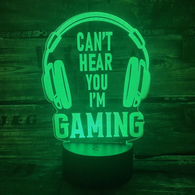Gaming 3D Headset Lampe - Must-Have til Gamere