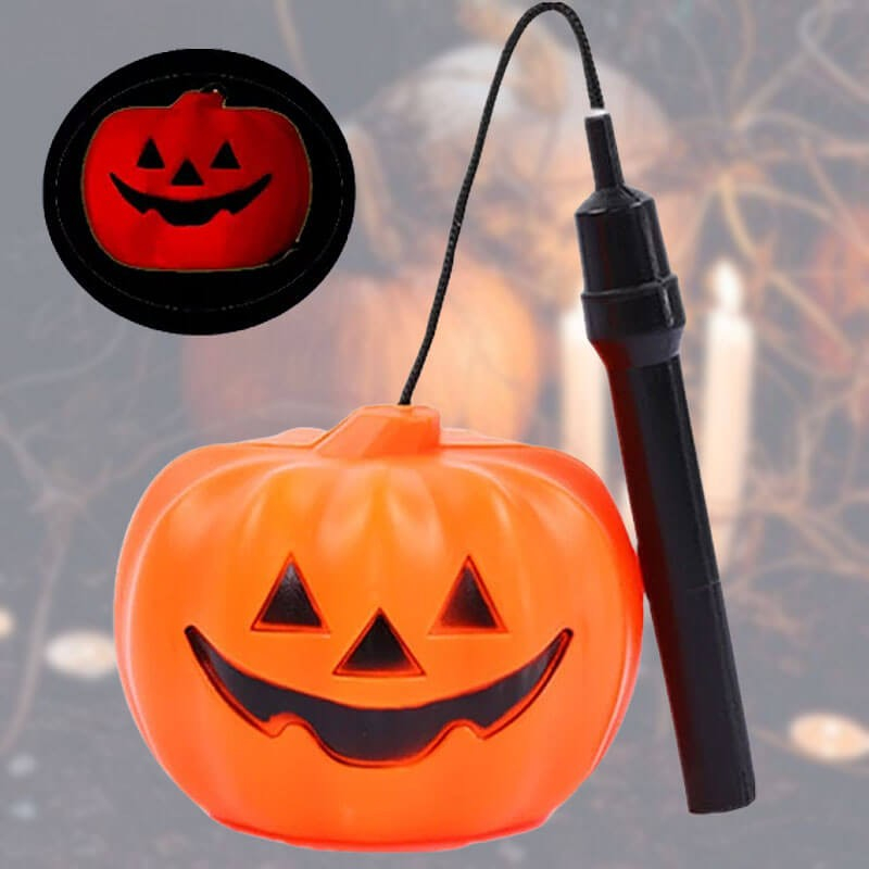 Græskar Lanterne med LED-lys til Halloween Festivitas